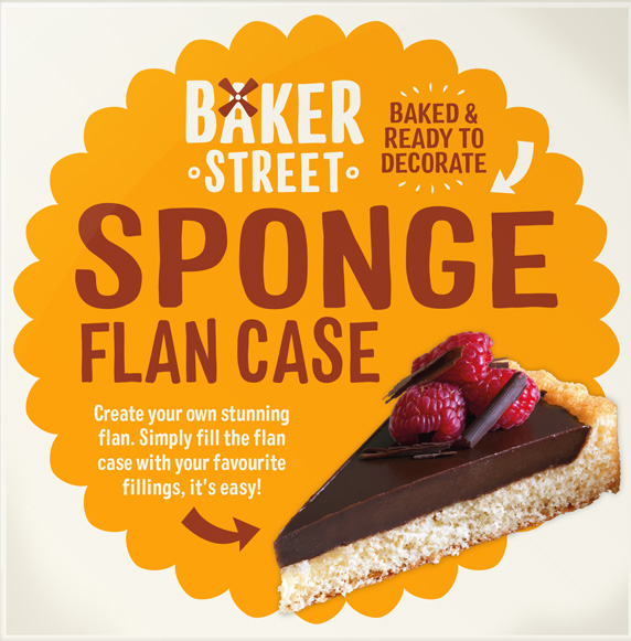 Baker Street Sponge Flan Case
